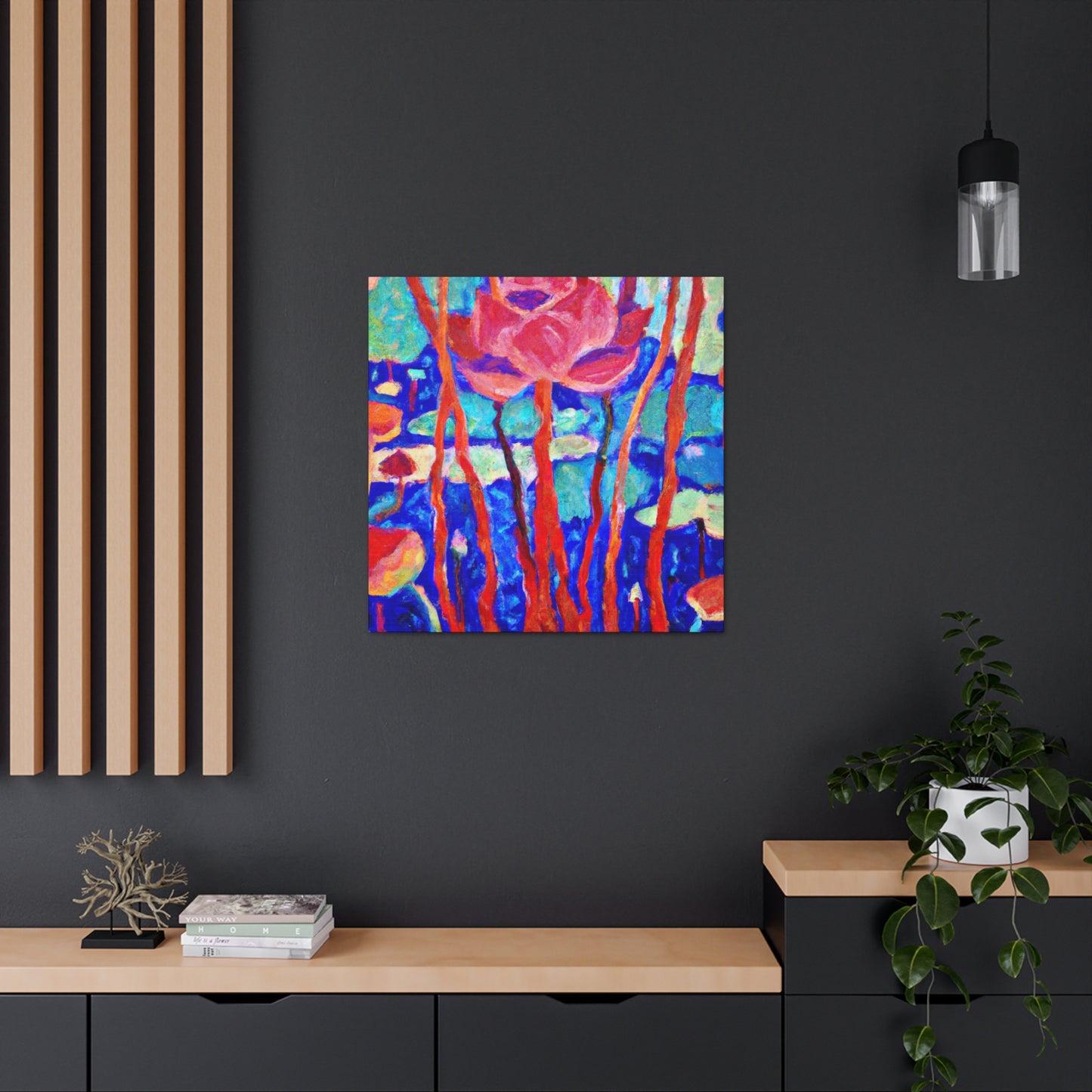 Lotus in Bloom Impression - Canvas