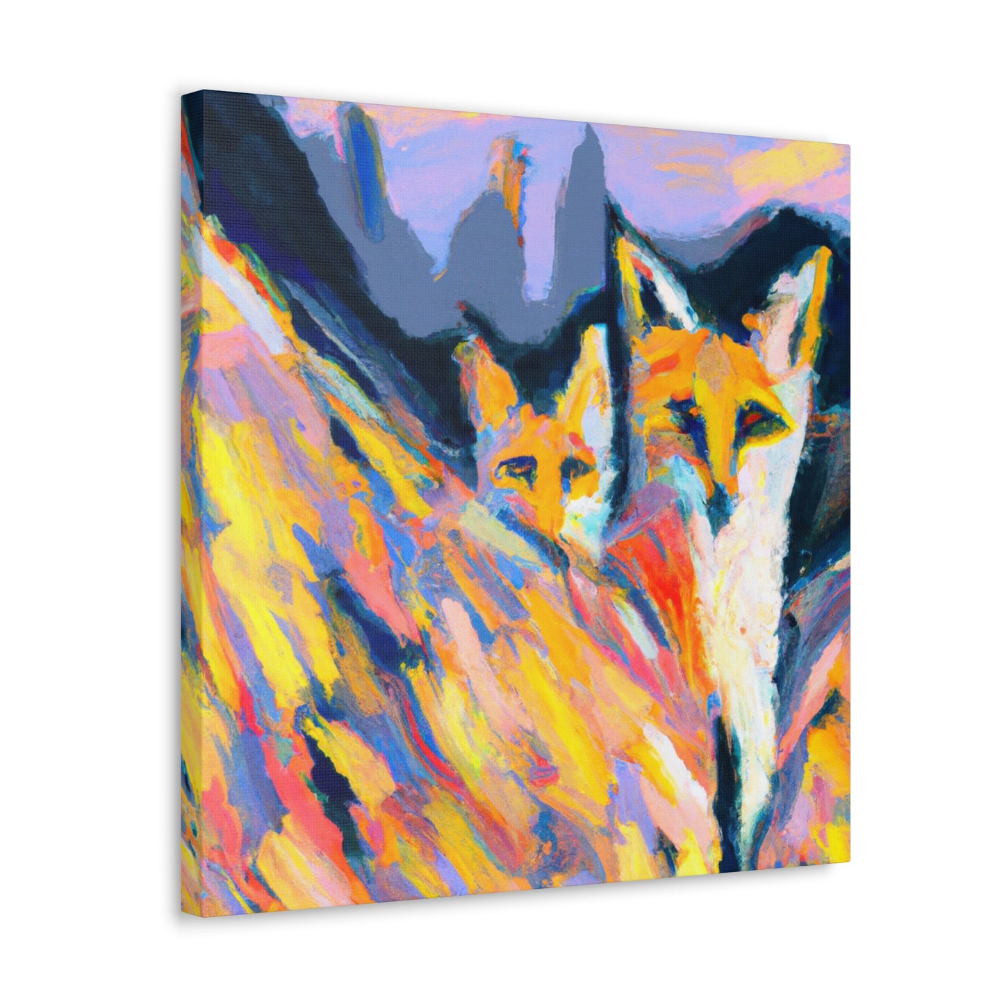 Fox in the Moonlight - Canvas