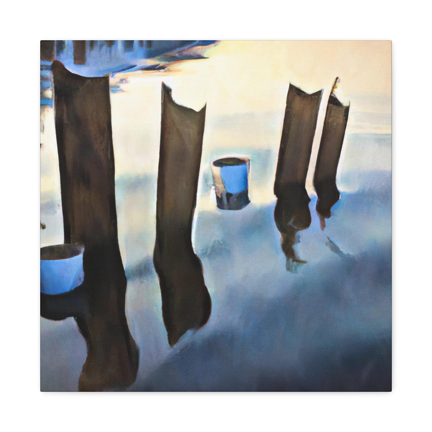 Seawall of Reflection - Canvas