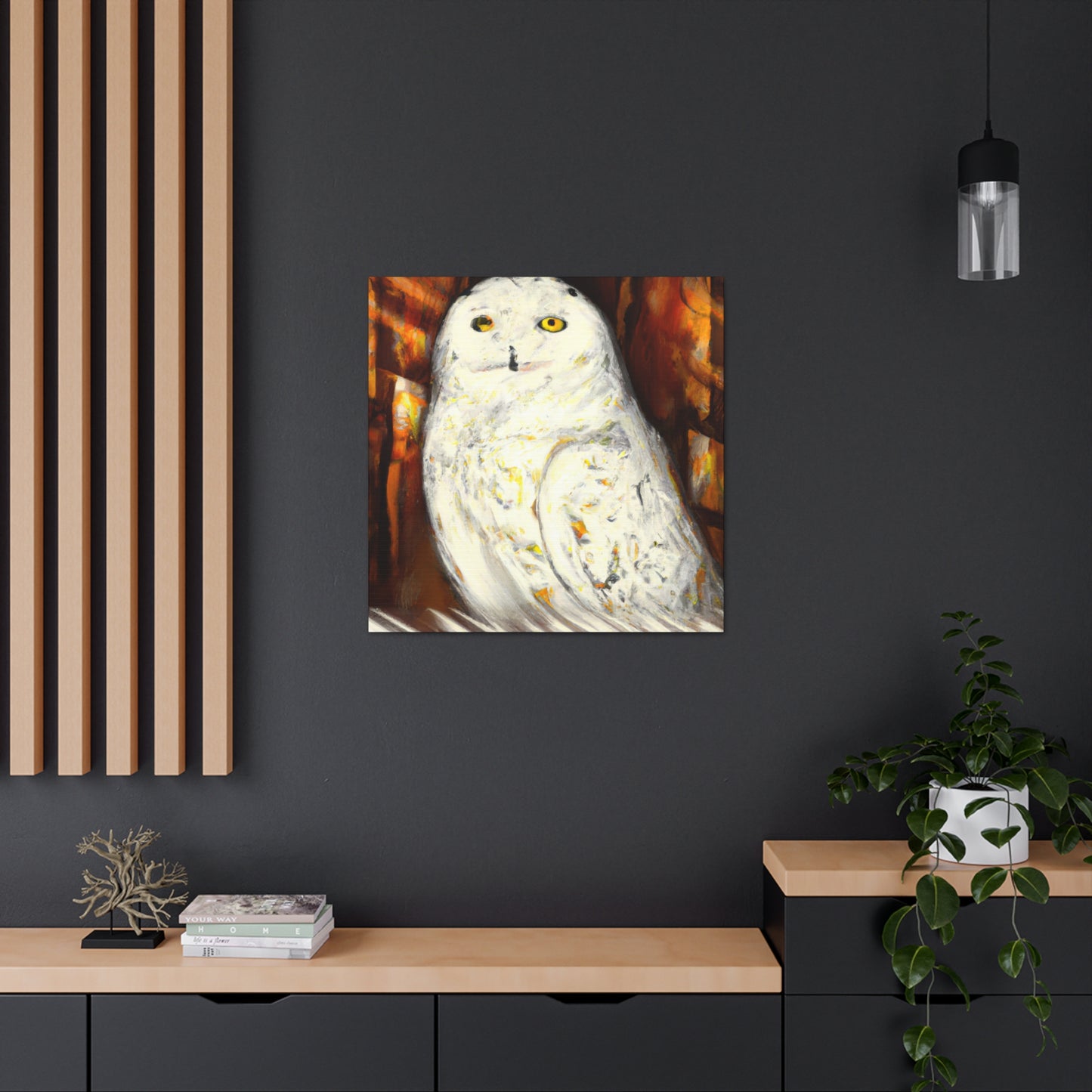 Snowy Owl Majestic Flight - Canvas