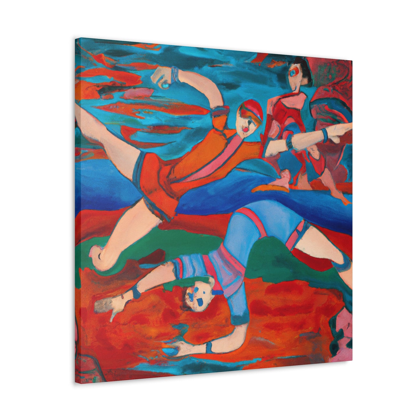 Martial Arts Mastery Scene - Canvas