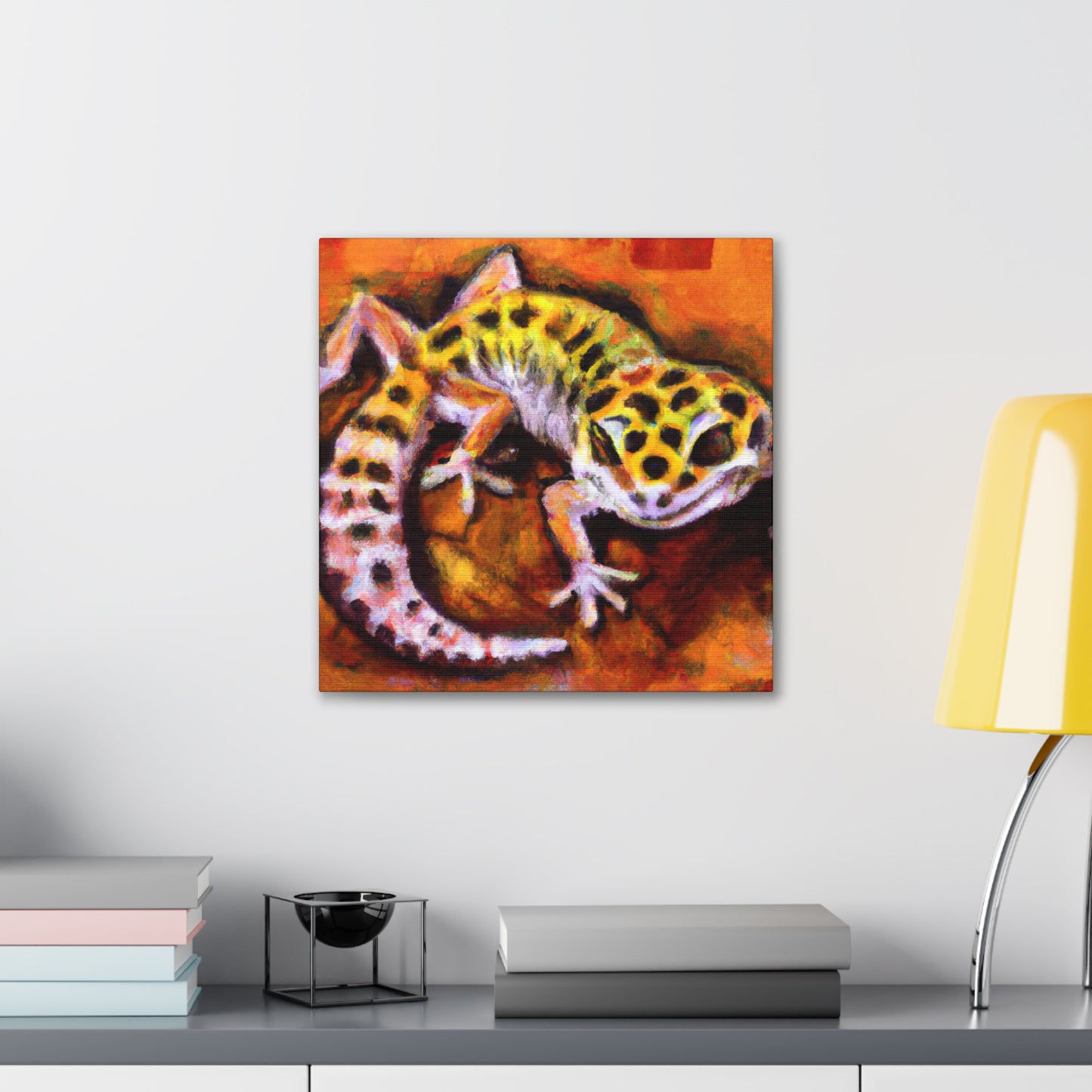 Leopard Gecko Reflection - Canvas