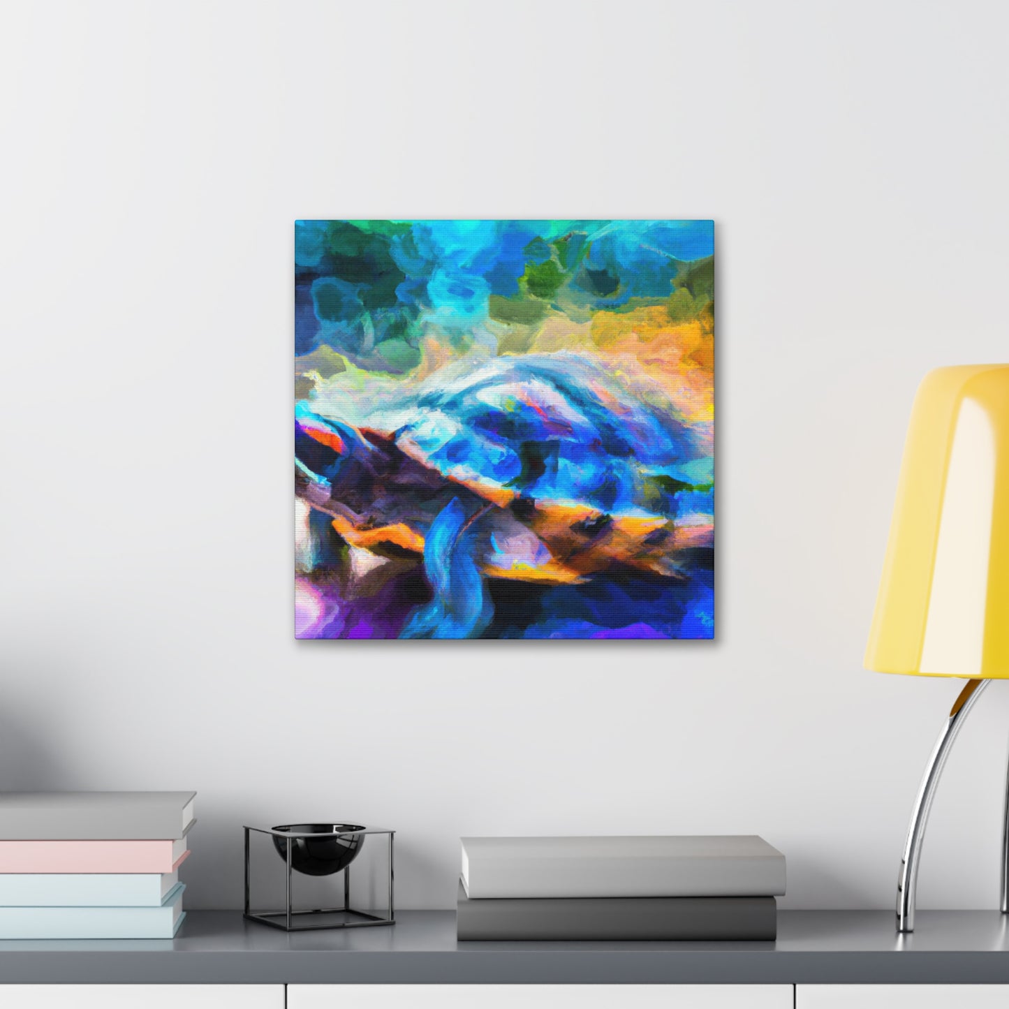 Box Turtle Paradoxical Art - Canvas