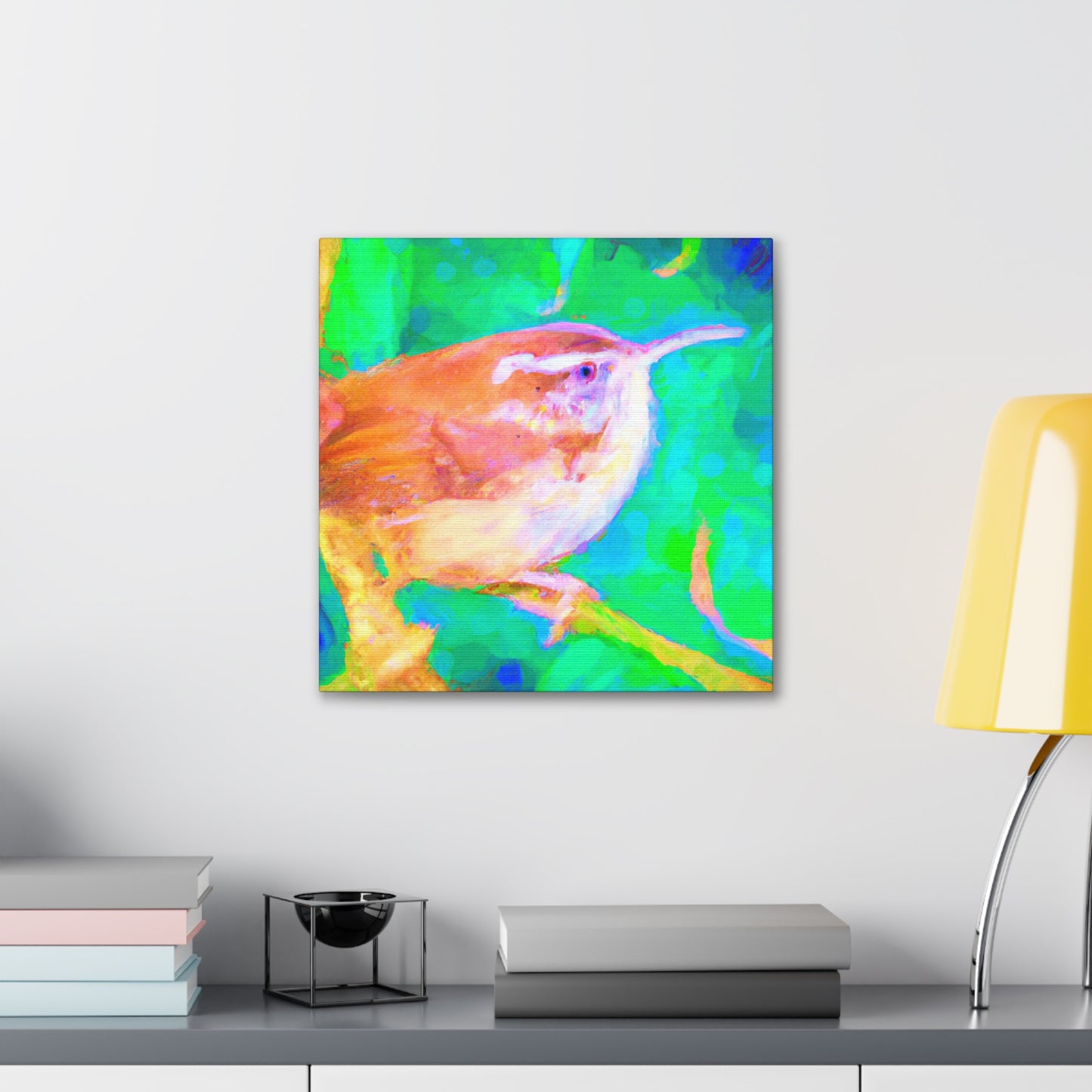 "Carolina Wren Impressionism" - Canvas