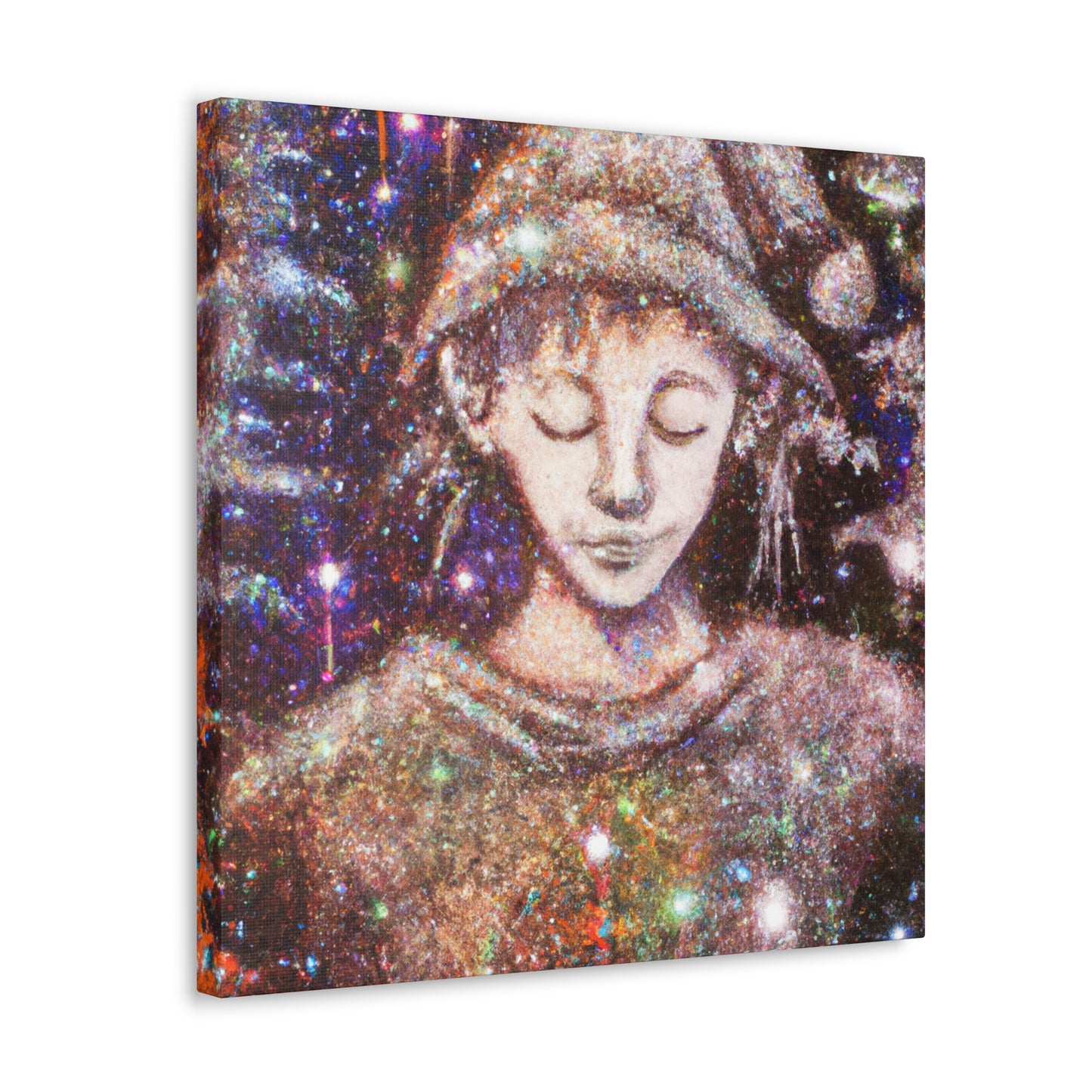 Elf in Pointillism - Canvas