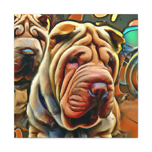 "Shar Pei Dreamscape" - Canvas