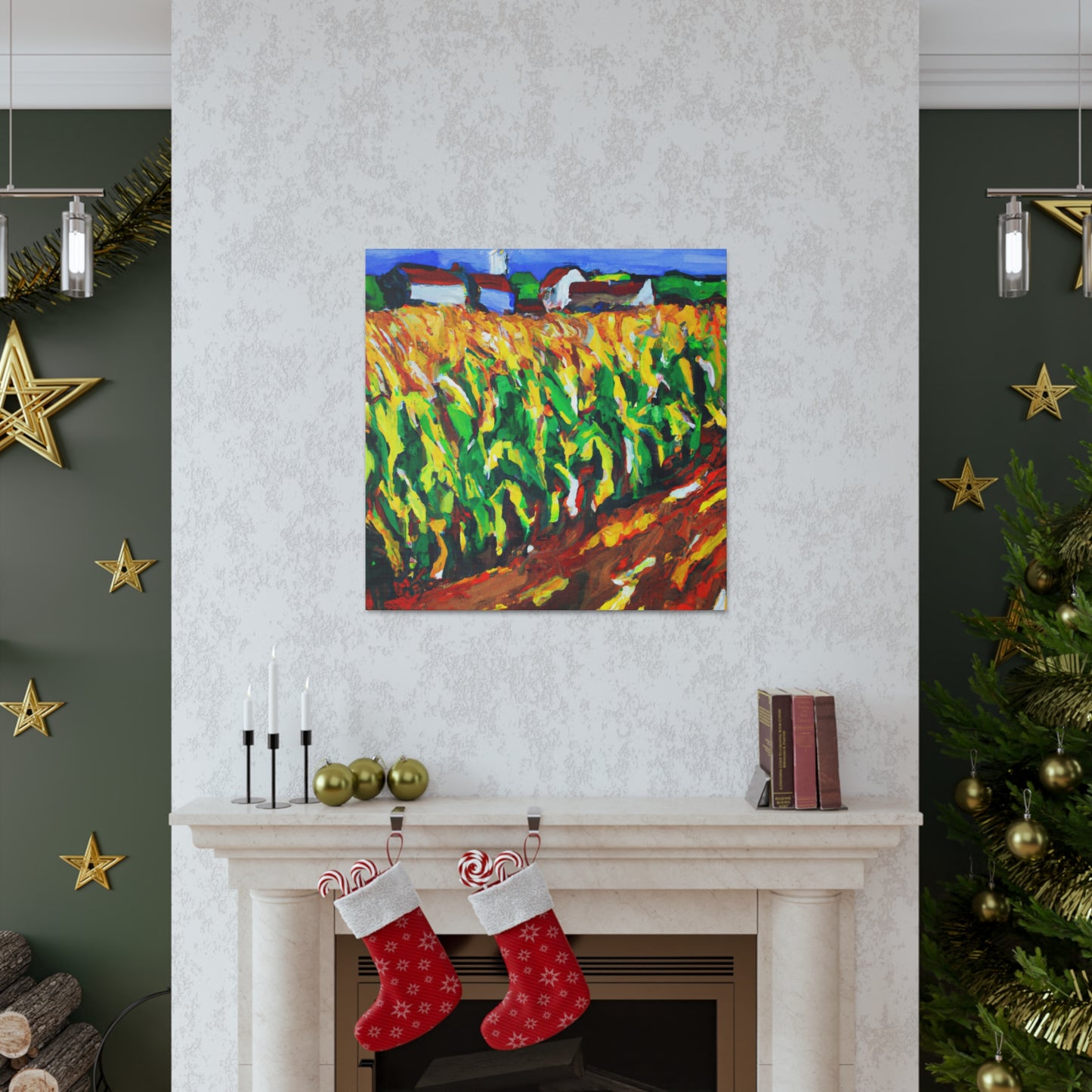 Golden Corn Harvesting - Canvas