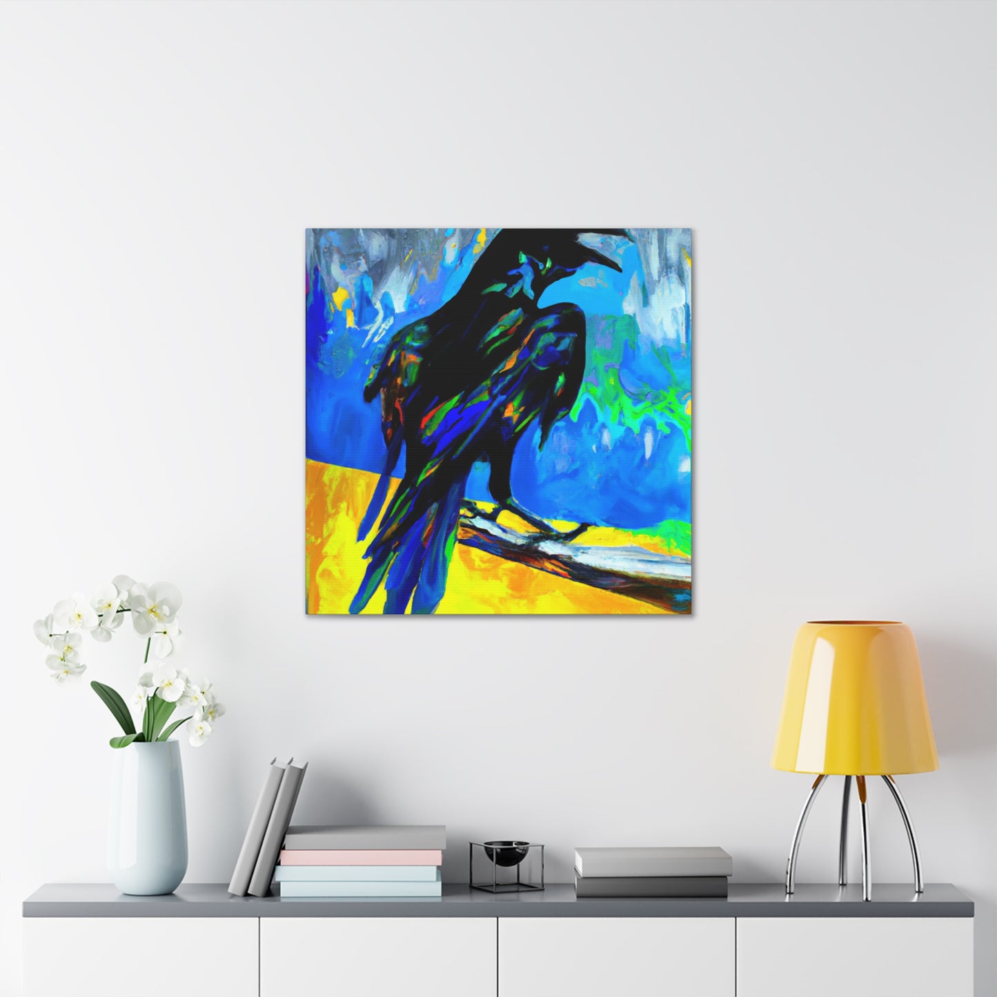 American Crows Take Flight - Canvas