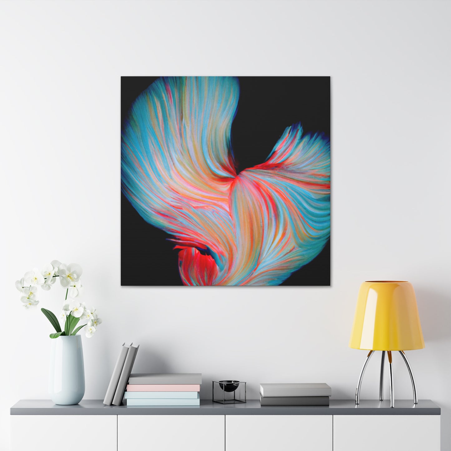 "Betta: Abstract Love" - Canvas