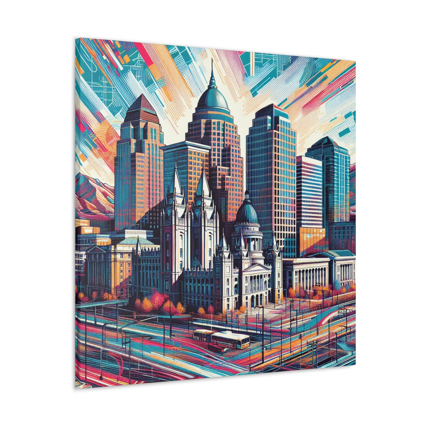 "Utah's Urban Canvases" - Canvas