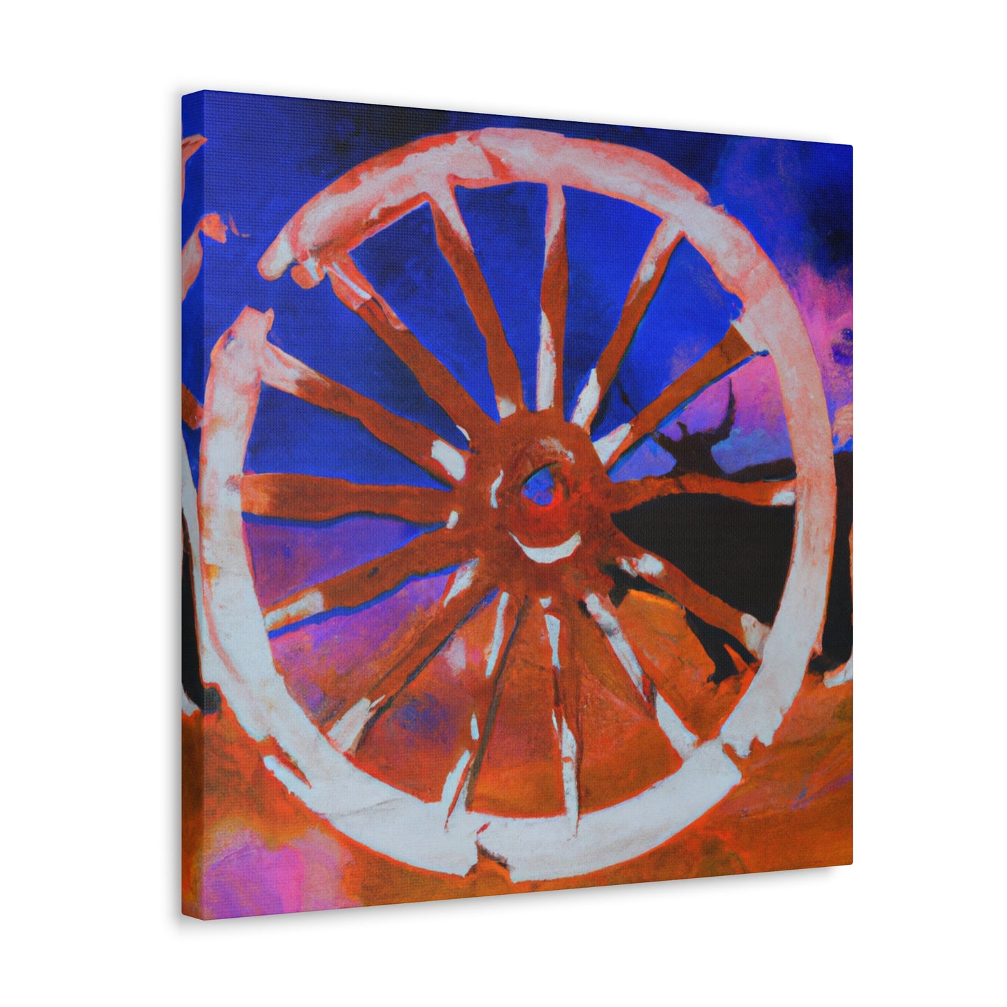 "Wagon Wheel Labyrinth" - Canvas