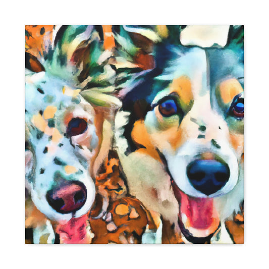 Border Collie Reflection - Canvas