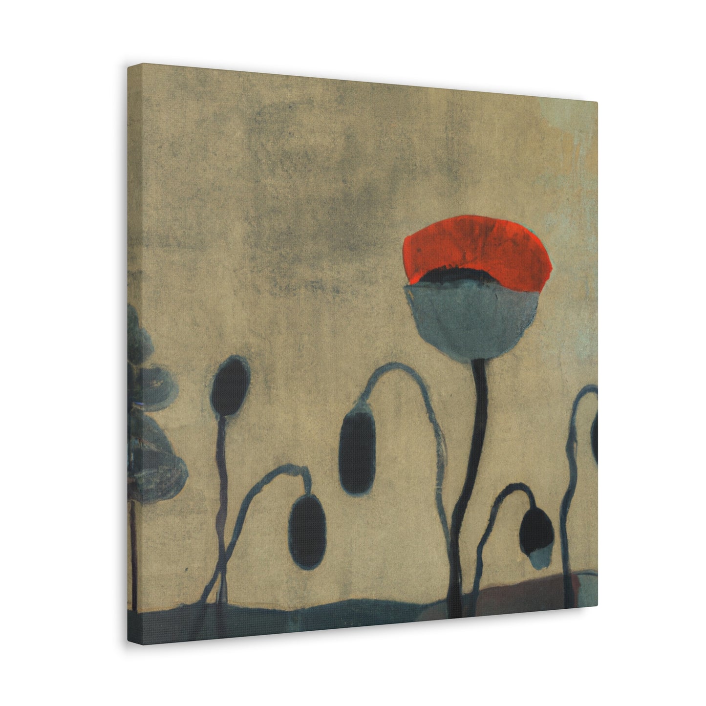 "Poppies in Abstraction" - Canvas