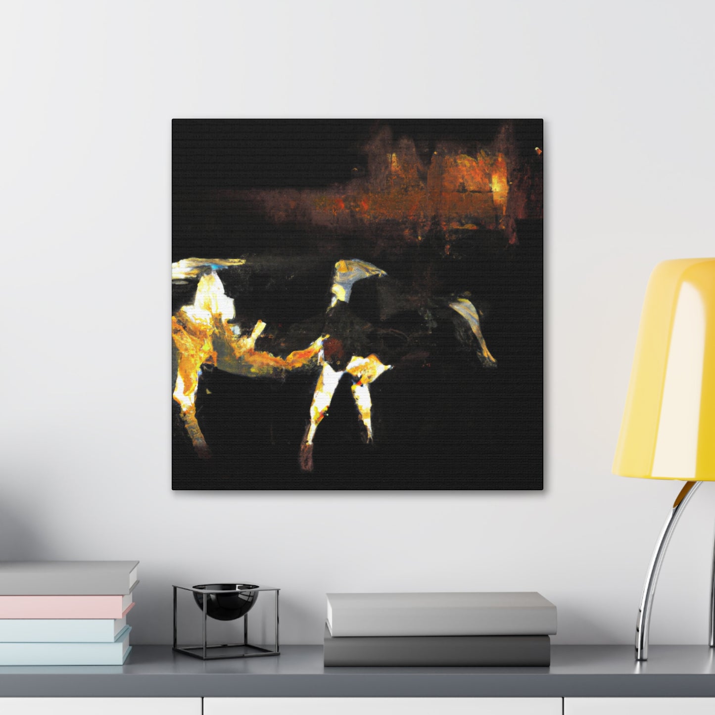 Milky White Dairy Cow - Canvas