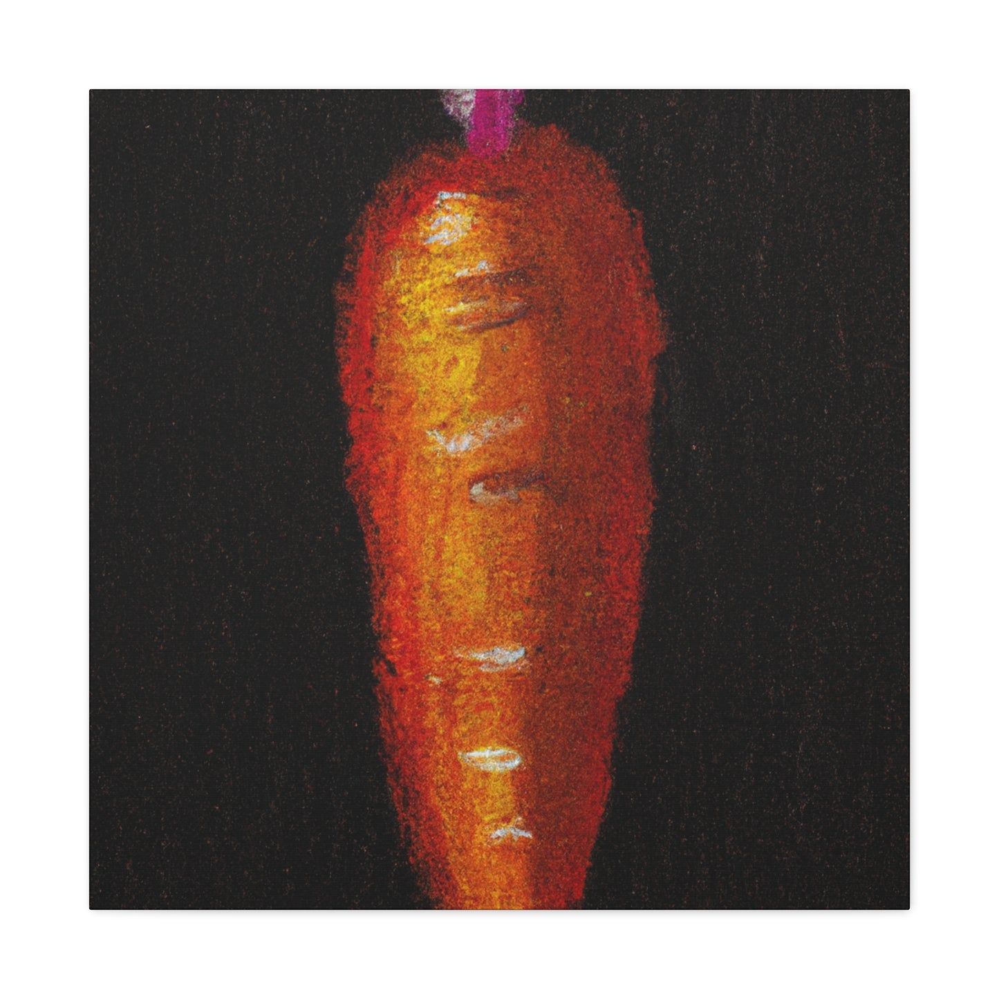 "Carrot Abstract Expressionism" - Canvas