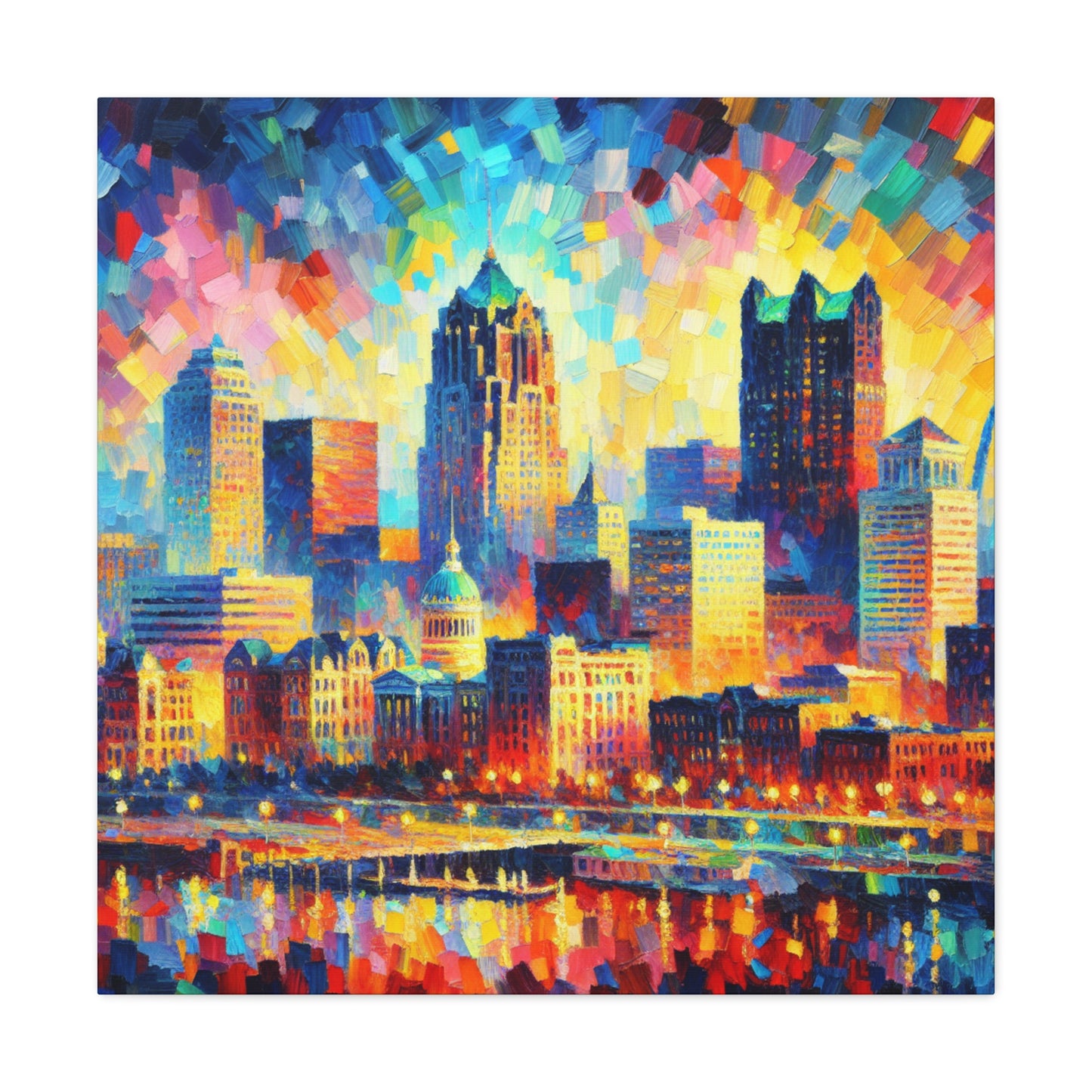 "Urban Symphony Unveiled" - Canvas