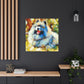 "Keeshond in Impressionism" - Canvas