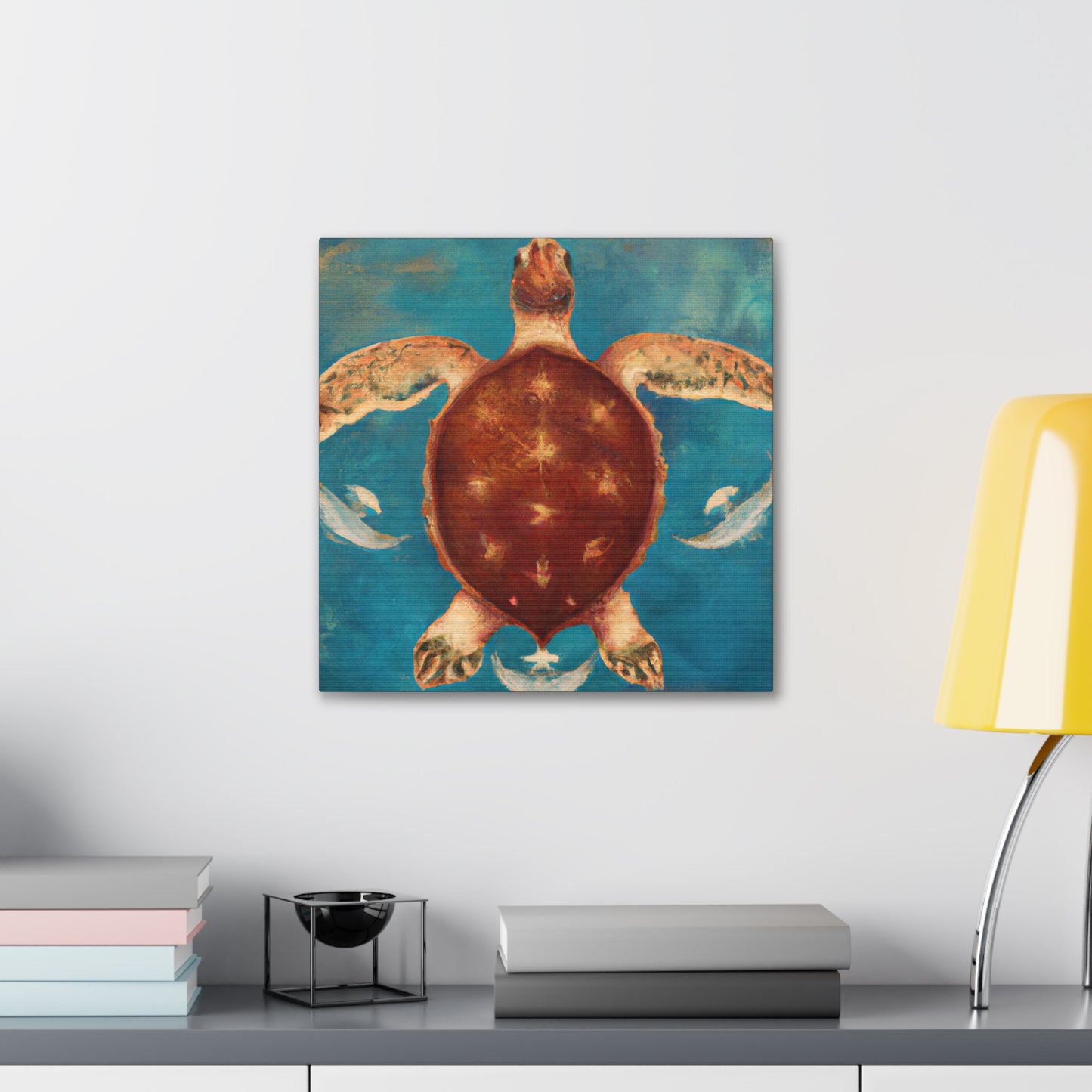 Turtle in the Sea - Canvas