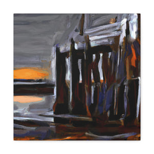 Pier in Expressionism - Canvas