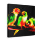 "Conure Rainbow Colors" - Canvas