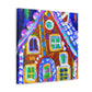 Gingerbread House Dreaming - Canvas