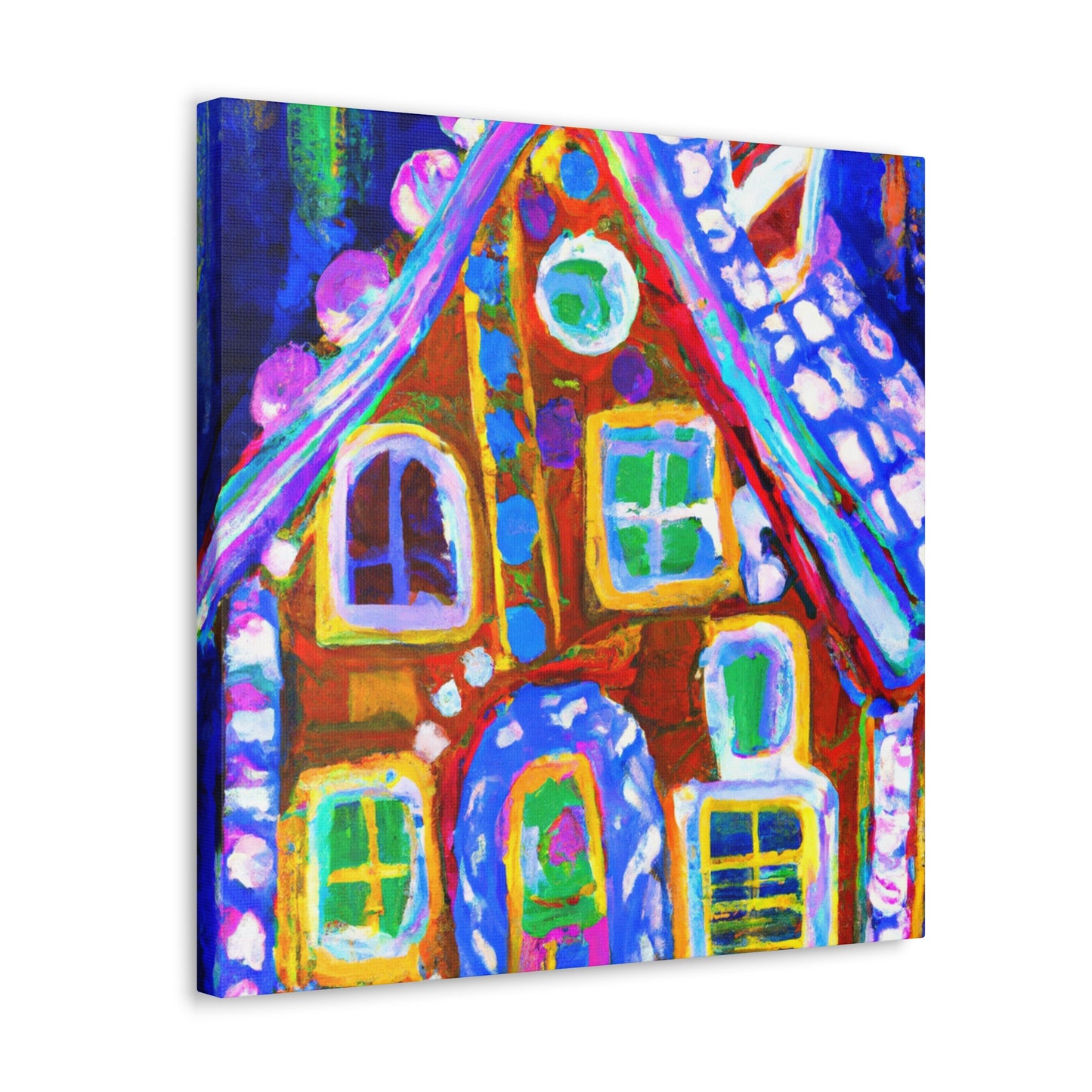 Gingerbread House Dreaming - Canvas