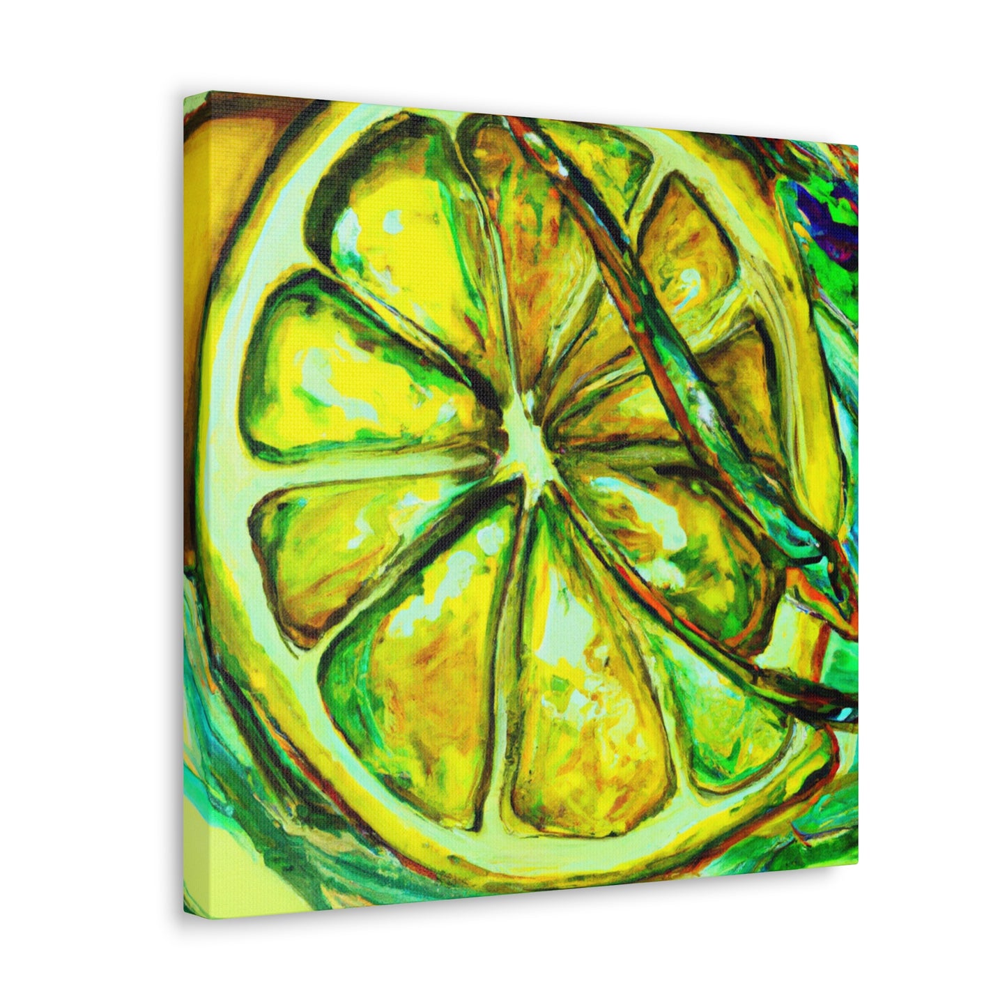 Lemon Impressionism Glows - Canvas