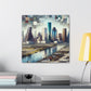 "Urban Dreamscapes: Houston Horizon" - Canvas