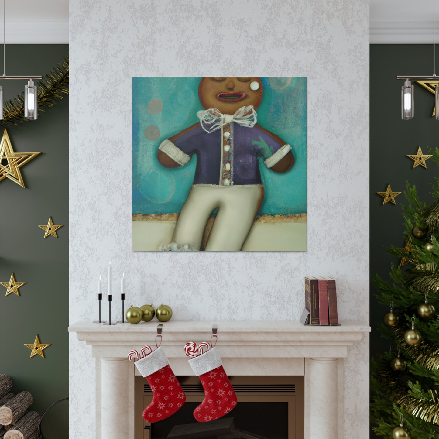 Gingerbread Man Dreamscape - Canvas