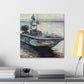 Fishing Boat Expressionism - Canvas