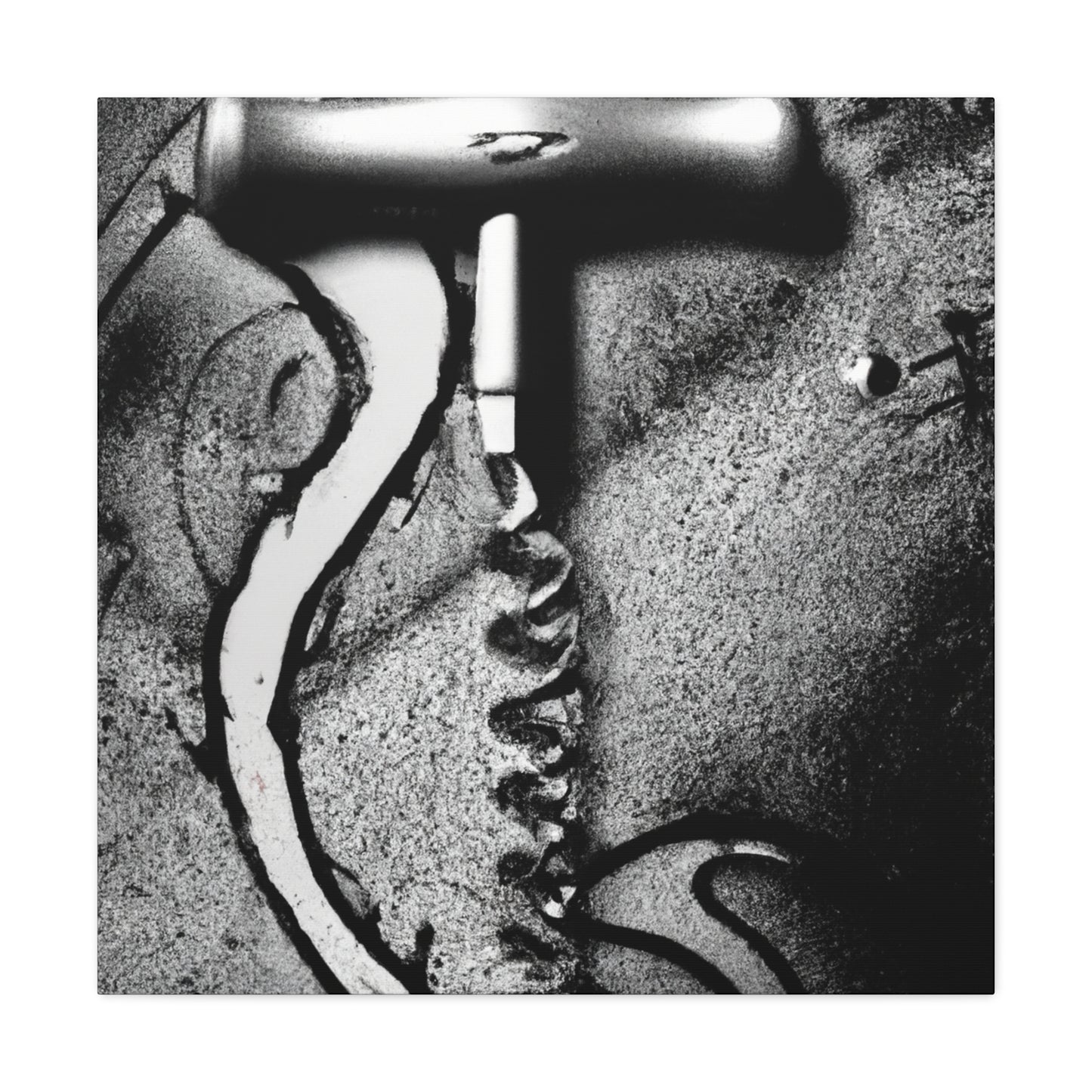 Corkscrew Curves Swirl - Canvas