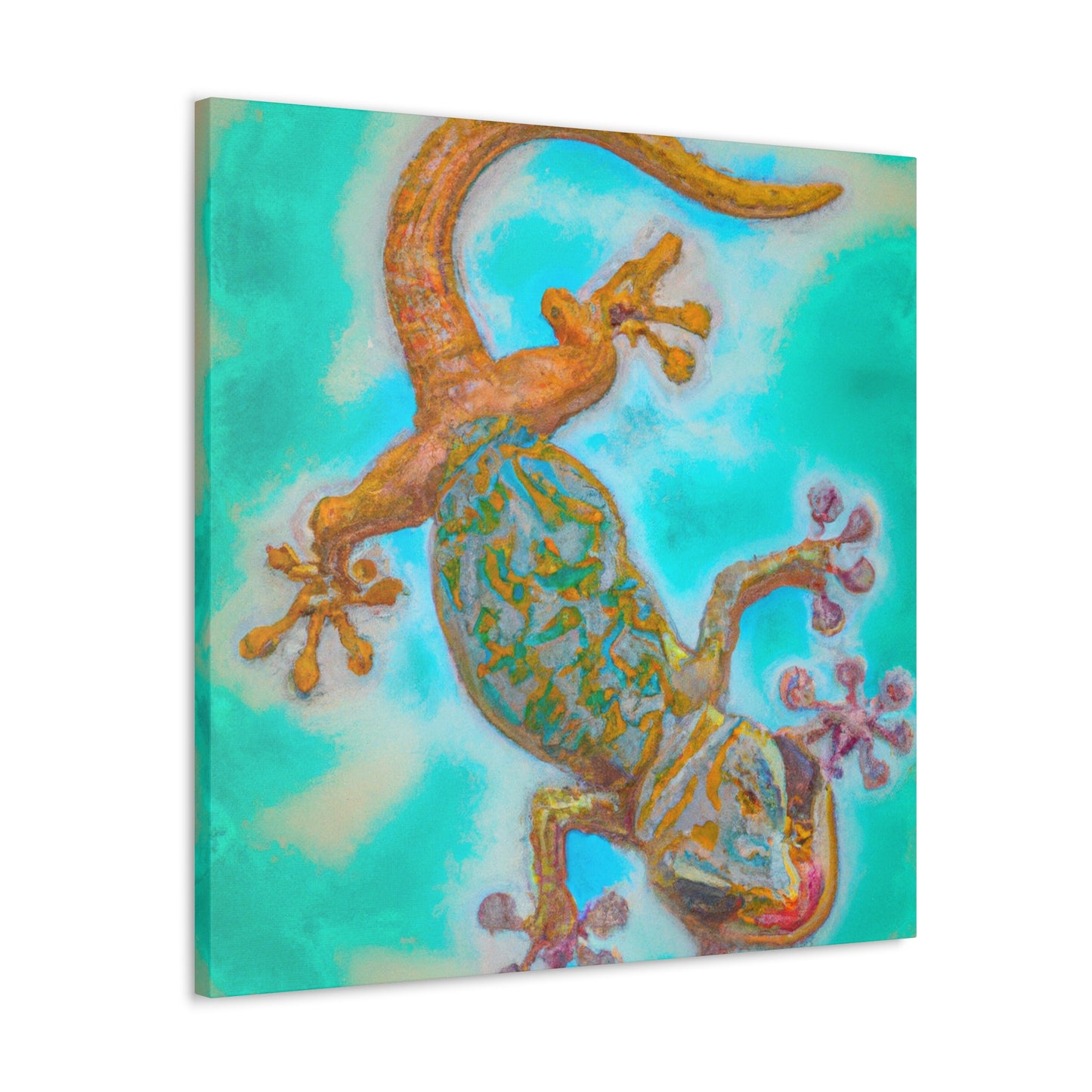 Gecko in Monochrome. - Canvas