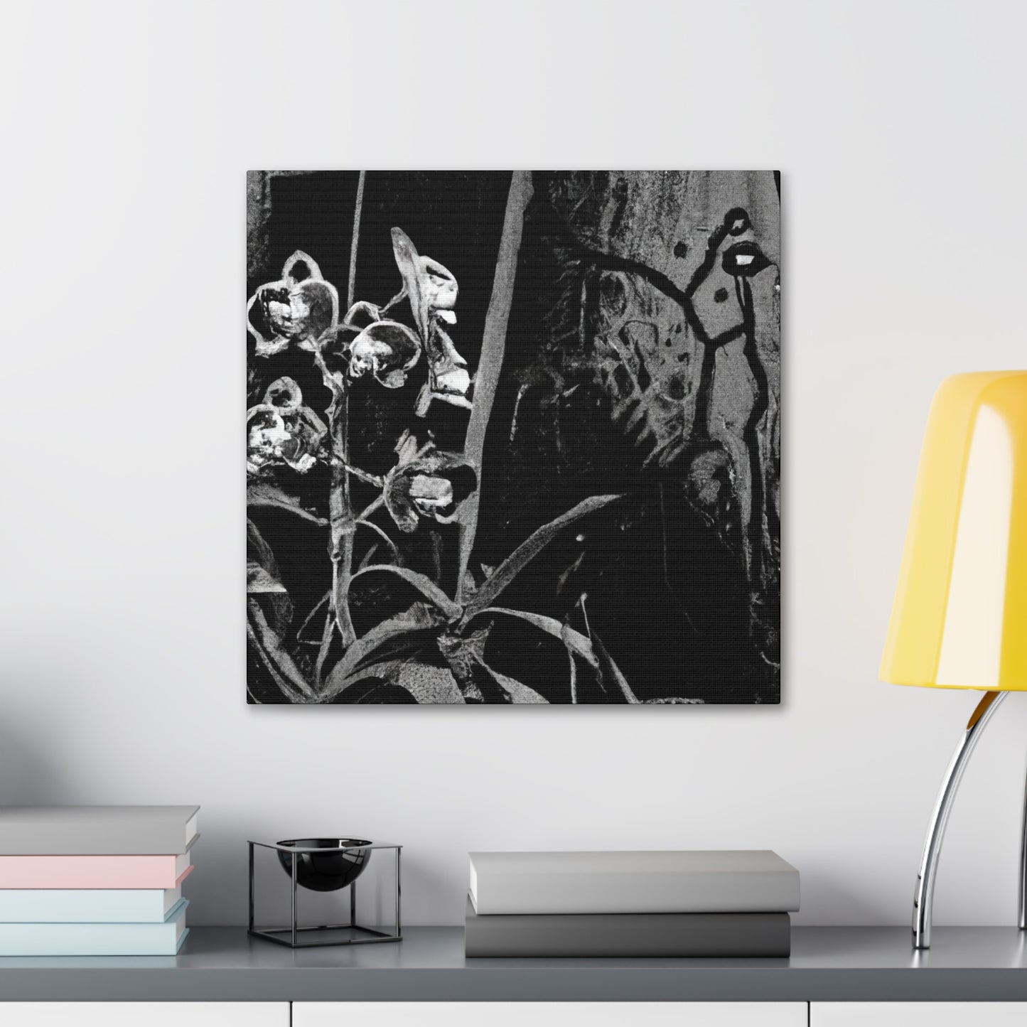 Orchids in Monochrome - Canvas