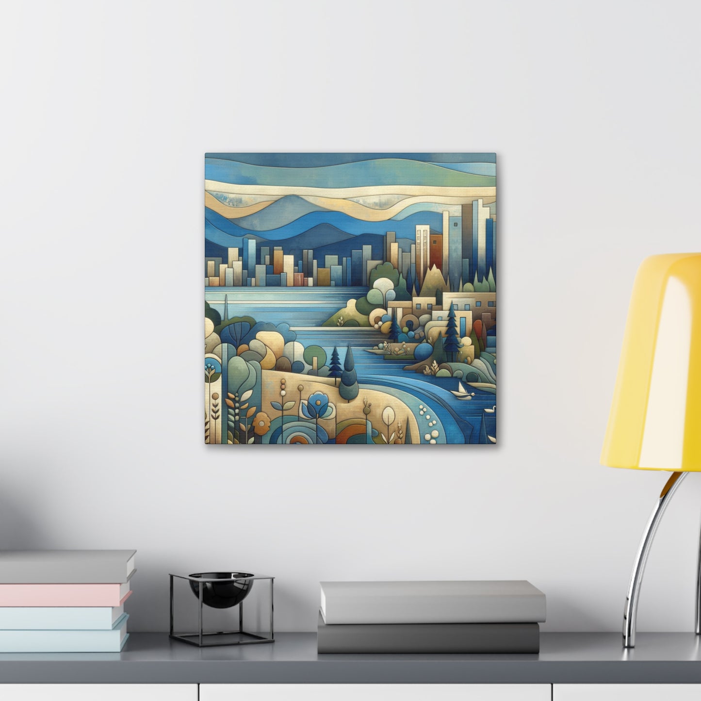 "Enchanting Salt Lake Journey" - Canvas