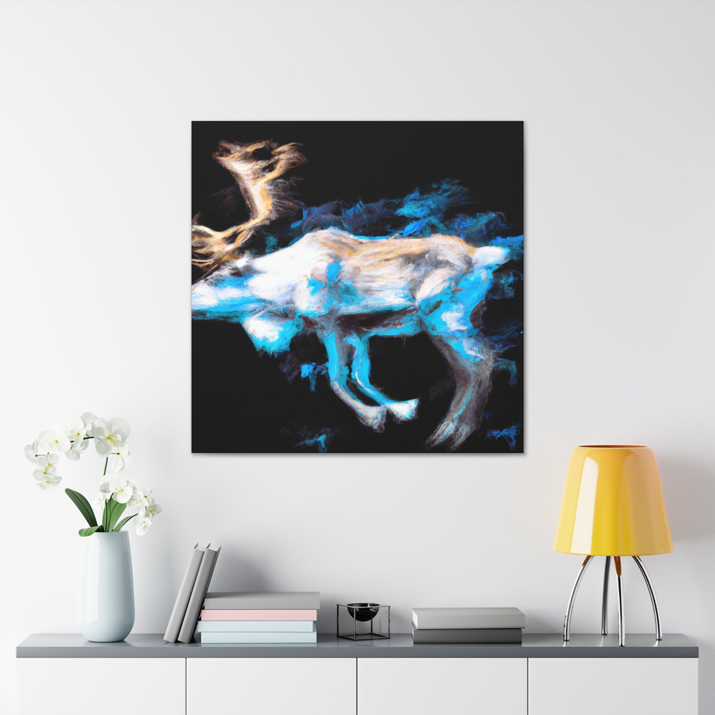 Reindeer in Impressionism - Canvas