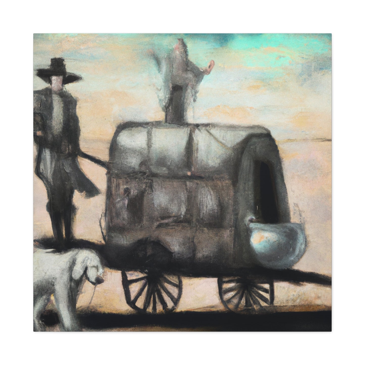 "Chuck-Wagon in Surreality" - Canvas