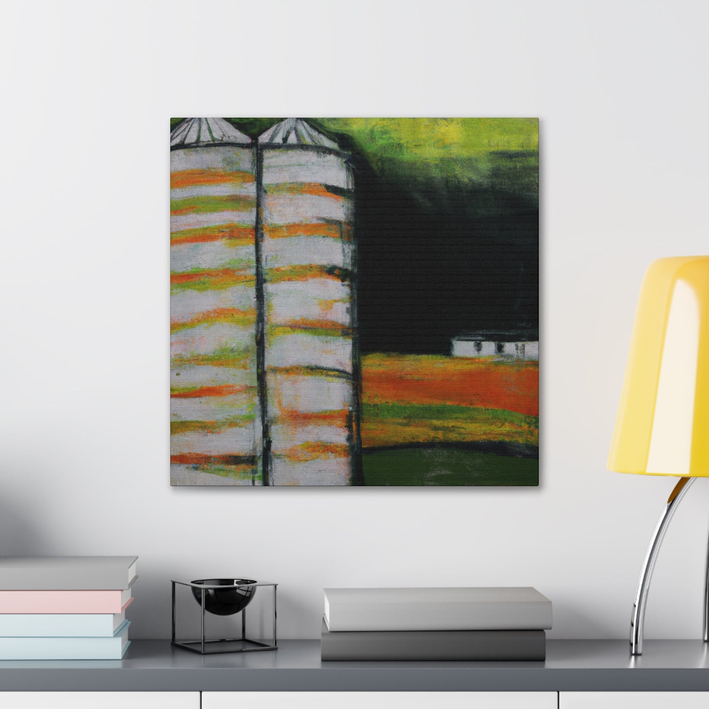 Silo in the Fields - Canvas