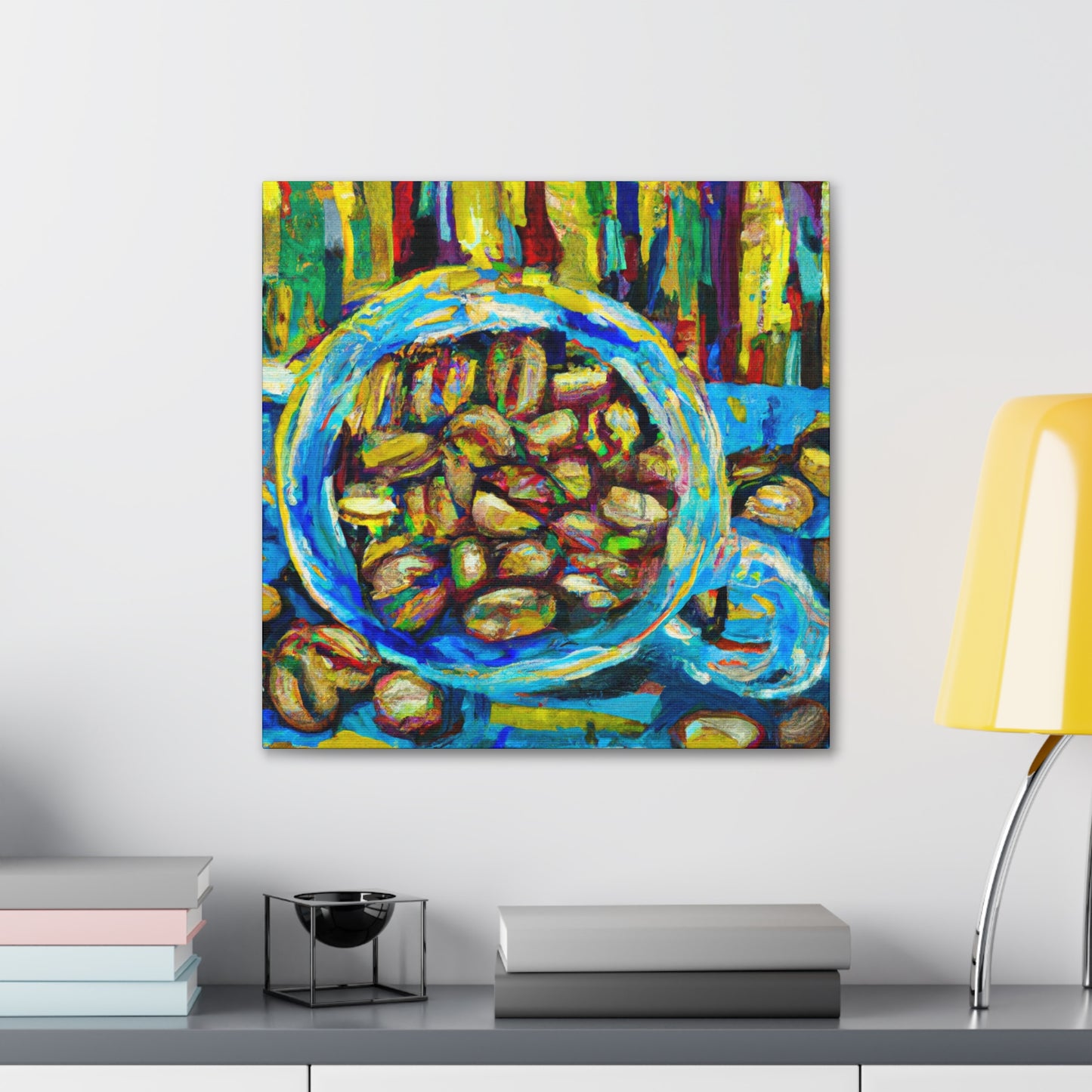 "Coffee Beans Impressionism" - Canvas