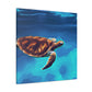 "Blue Sea Turtle MTN" - Canvas