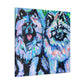 "Keeshond in Expressionism" - Canvas