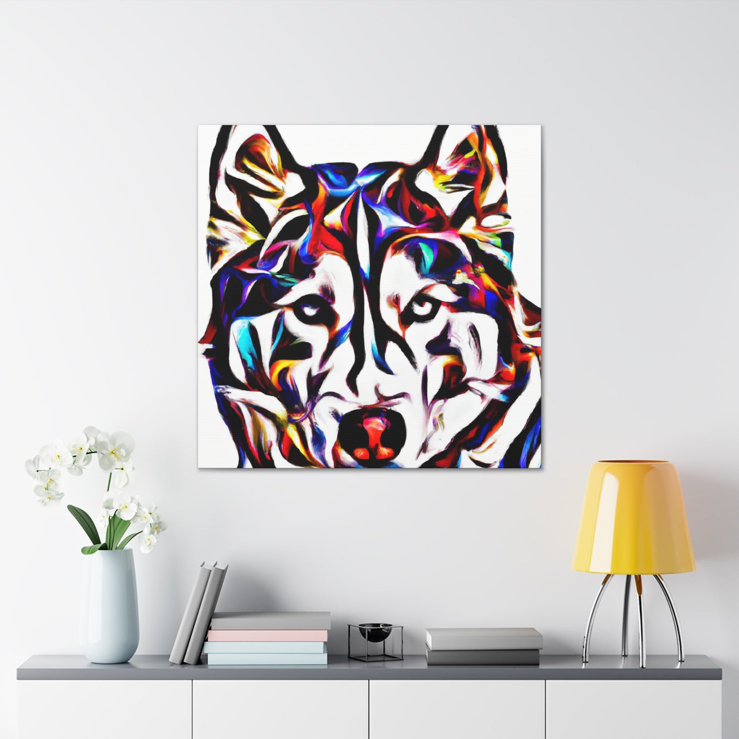 "Snowy Husky Majesty" - Canvas