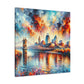 "Cityscape of Cincinnati" - Canvas