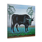 "Cattle in Dreamscape" - Canvas