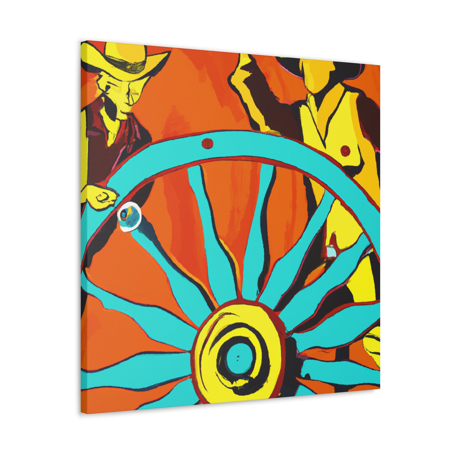 "Wheel of Grandeur Wagon" - Canvas