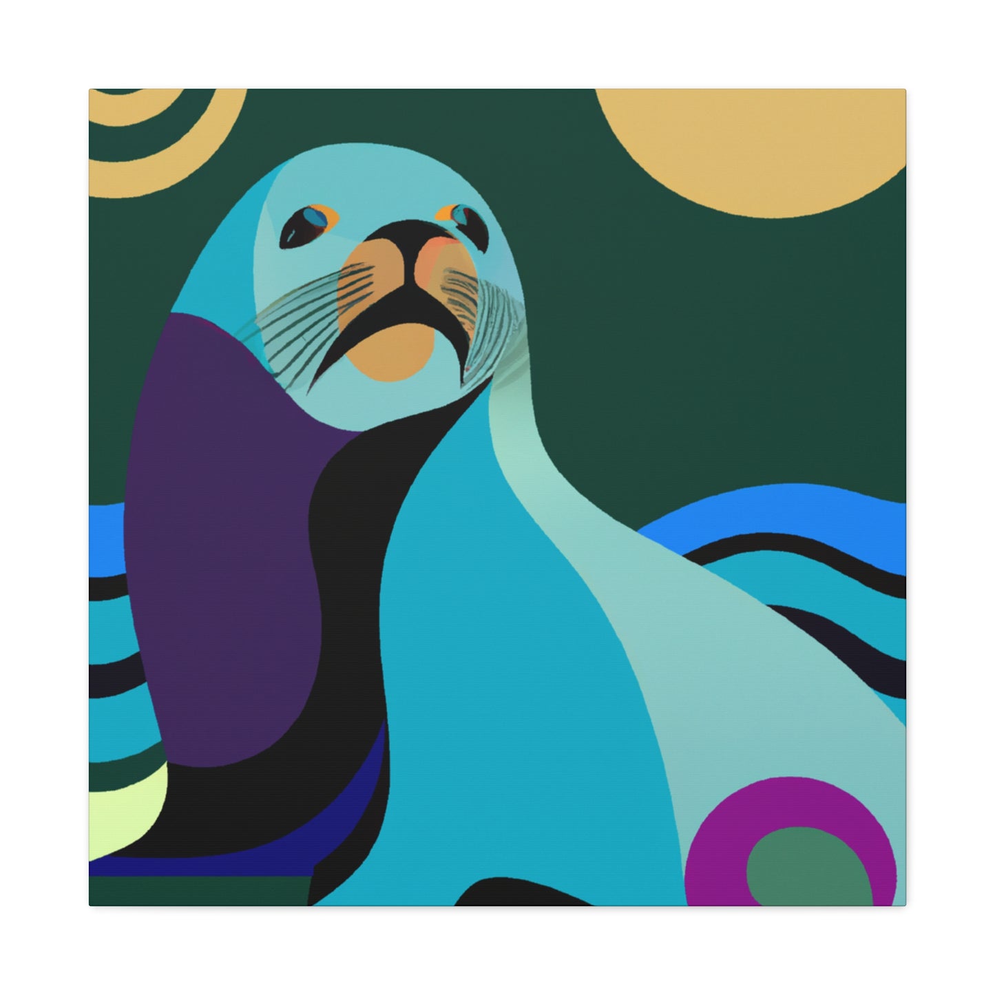 "Sea Lion in Jazz Age" - Canvas