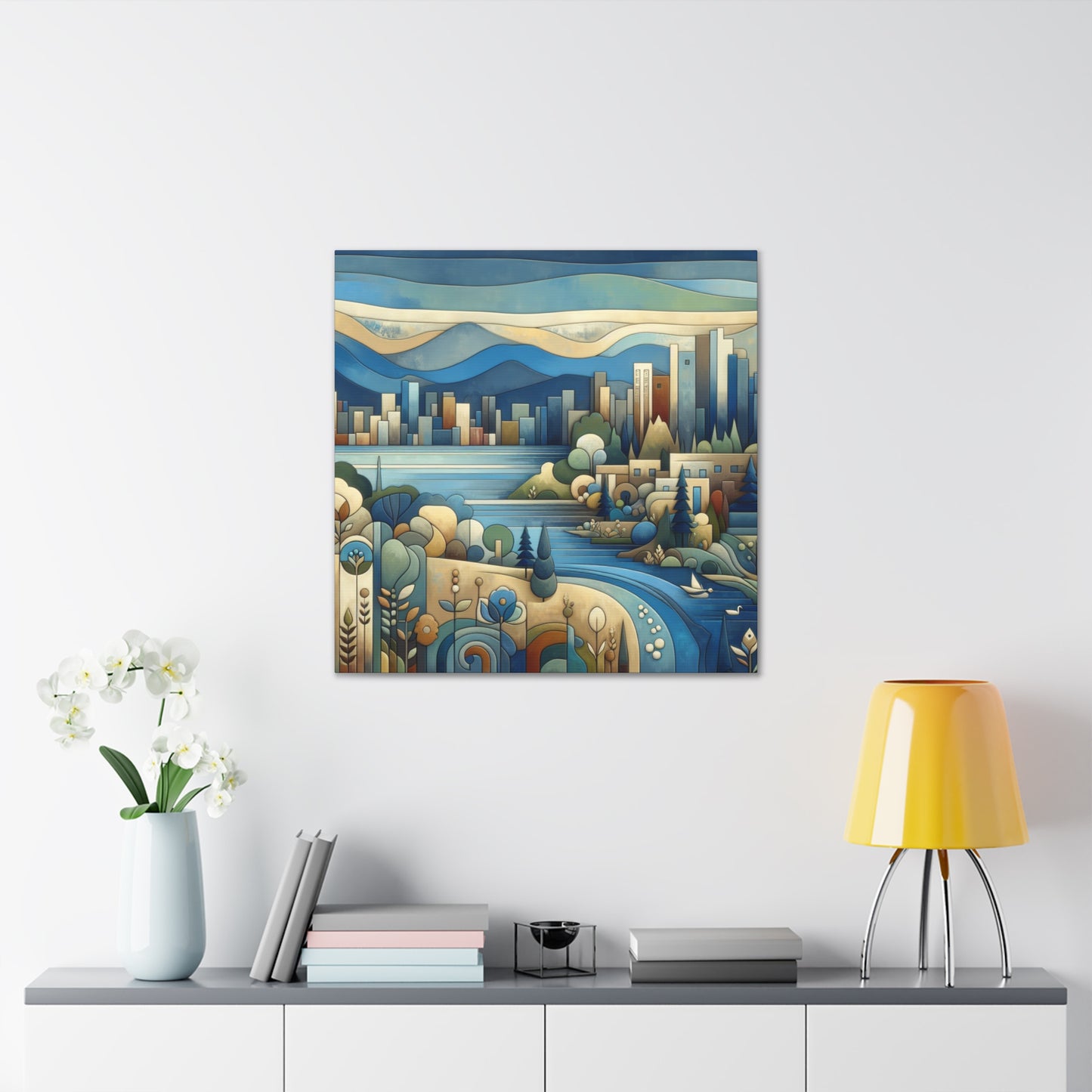 "Enchanting Salt Lake Journey" - Canvas