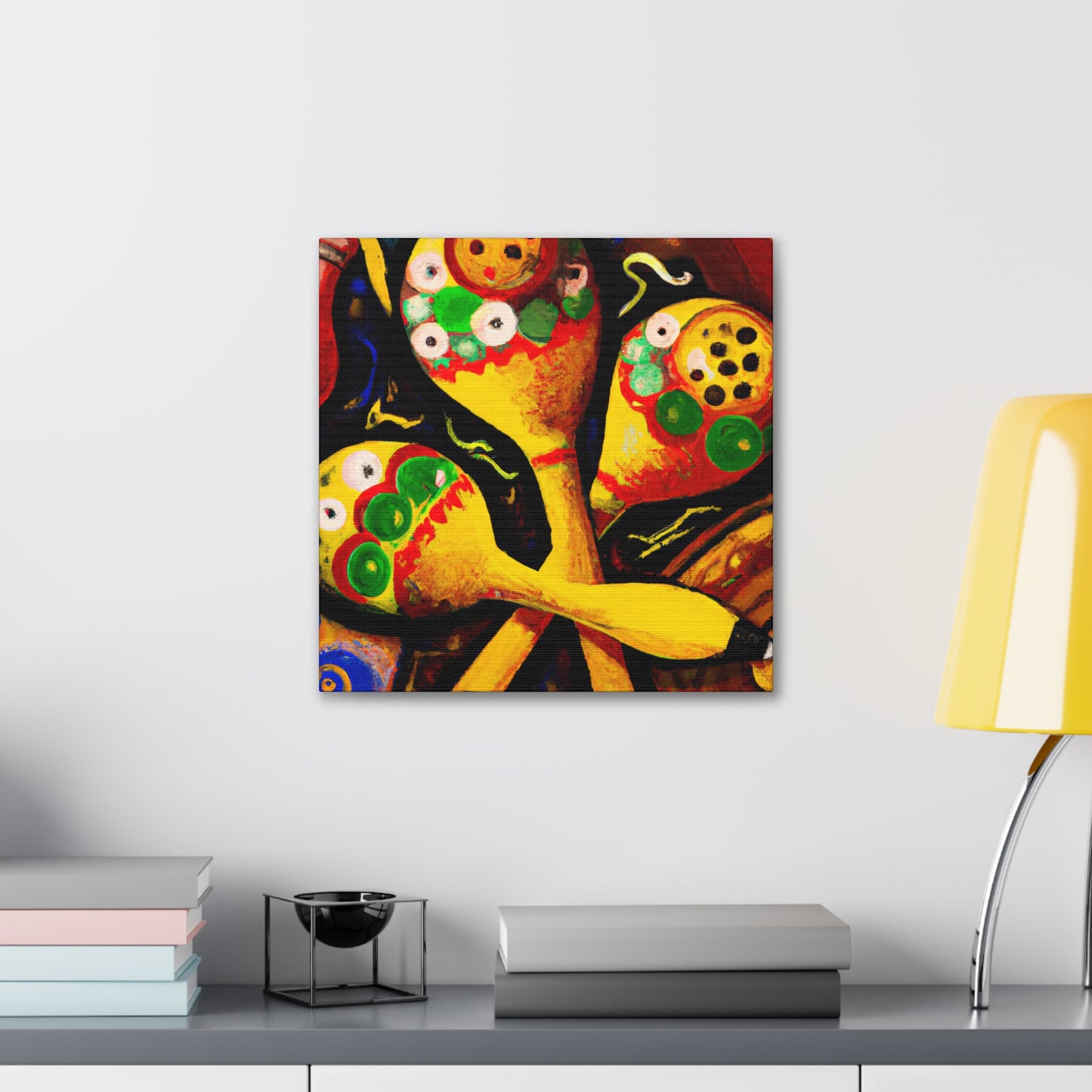 Mariachi's Joyful Maracas - Canvas