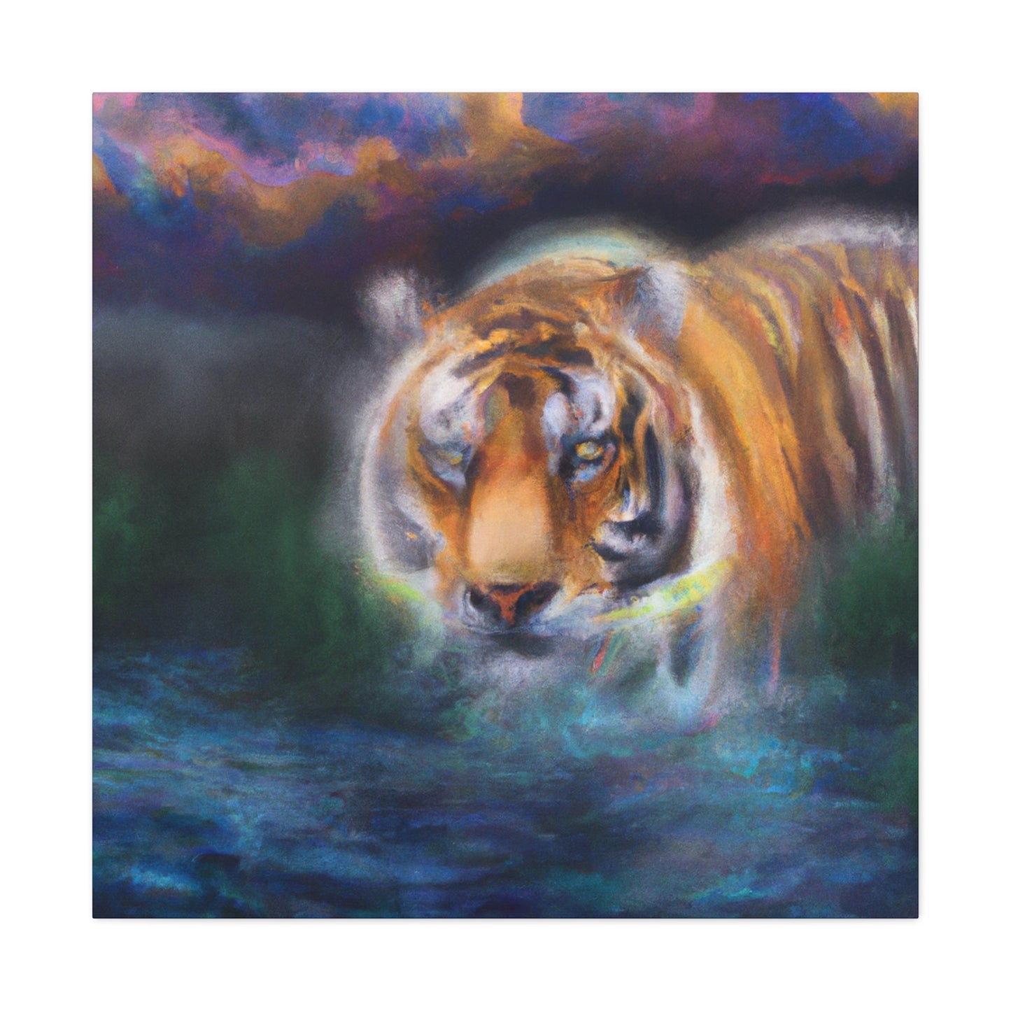 Tiger Roaring Redux - Canvas