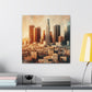 "Cityscape Memories Unveiled" - Canvas