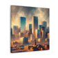 "Metropolis Unveiling Serenity" - Canvas